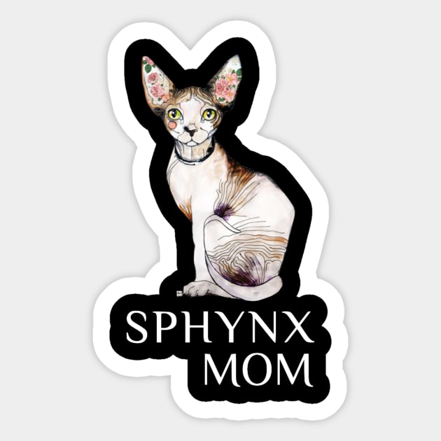 Sphynx Mom Sticker by Bododobird